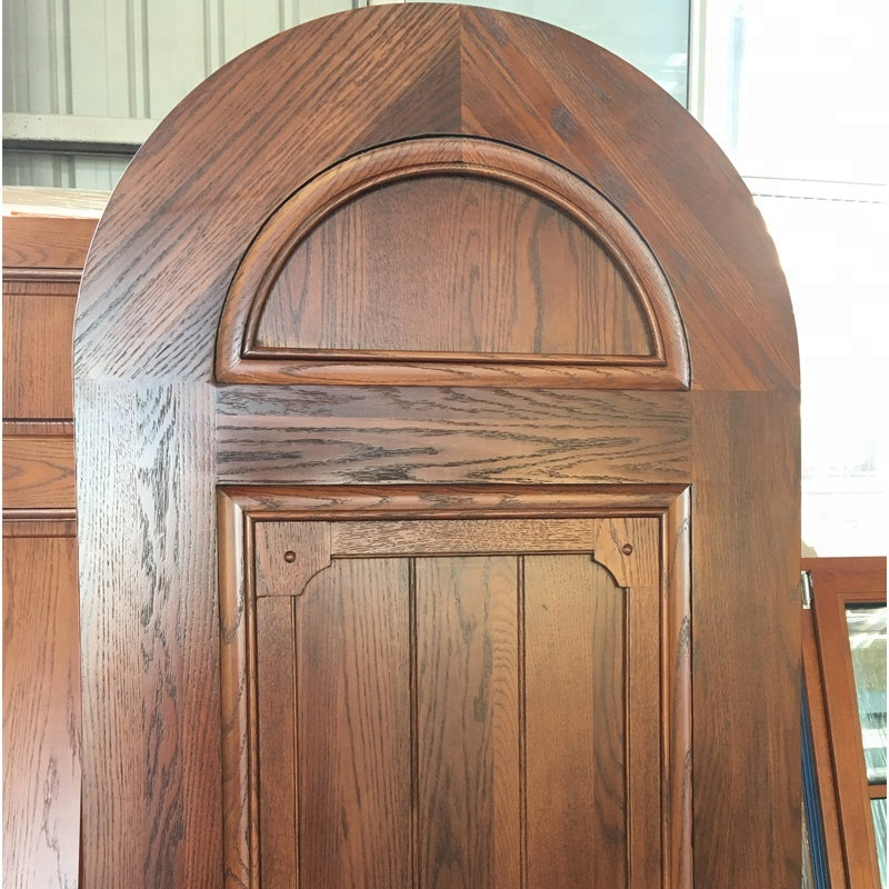 Doorwin 2021Wooden doors for arc interiors wood grain entrance door solid wood with patterns casement door