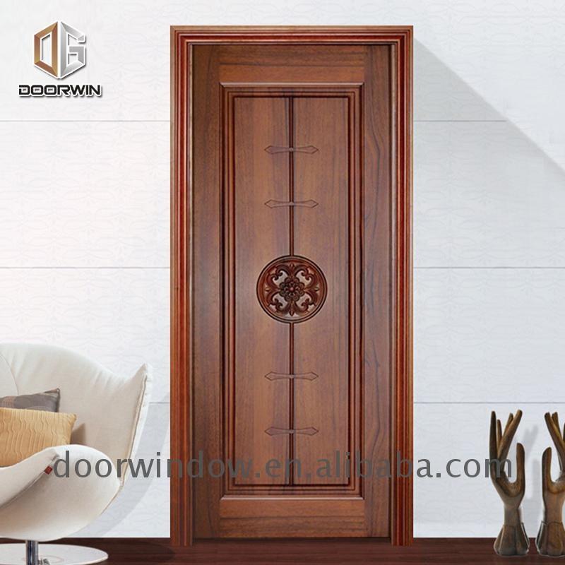 DOORWIN 2021Wooden doors for arc interiors wood grain entrance door solid wood with patterns casement door