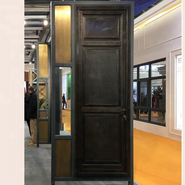 DOORWIN 2021Wooden single main door design steel main door designs front by Doorwin on Alibaba