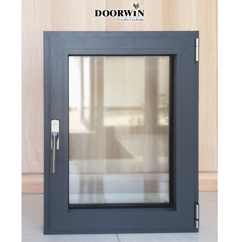 Doorwin 2021Cheap Replacement Latest Design Aluminum Frame Two Way Open Tilt-Turn Tilt And Turn aluminium Casement Window