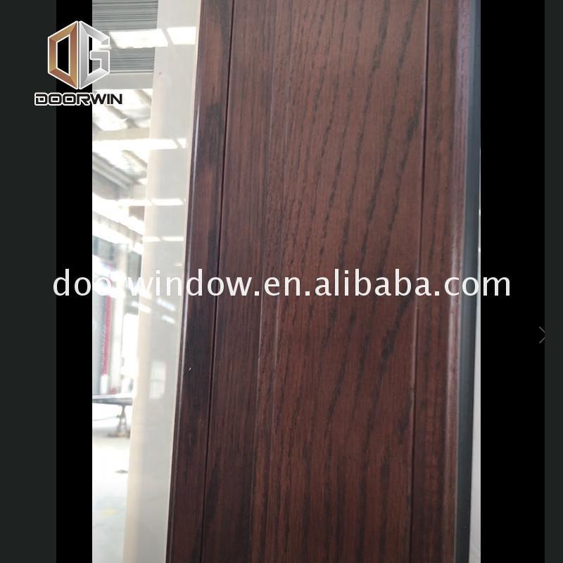Doorwin 2021-aluminum wood frosted glass tilt sliding door