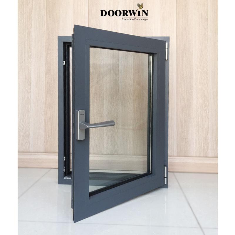 Doorwin 2021Cheap Replacement Latest Design Aluminum Frame Two Way Open Tilt-Turn Tilt And Turn aluminium Casement Window