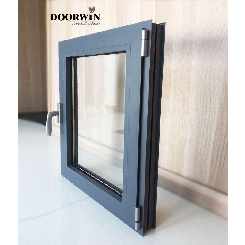 Doorwin 2021Cheap Replacement Latest Design Aluminum Frame Two Way Open Tilt-Turn Tilt And Turn aluminium Casement Window