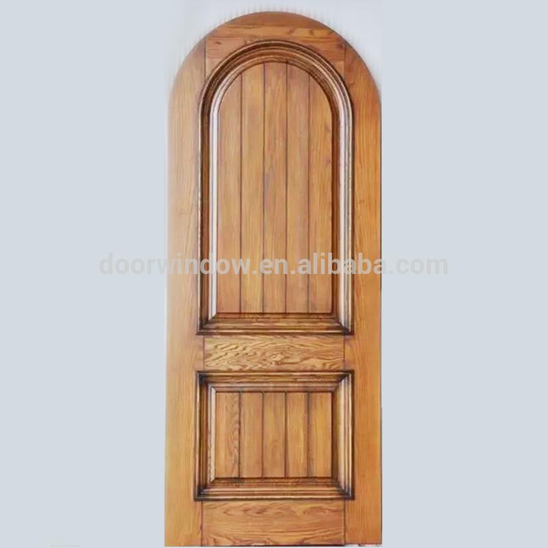 Doorwin 2021american imported red oak doors wooden Plain Panel Luxury house Bedroom Interior Wooden Door by Doorwin