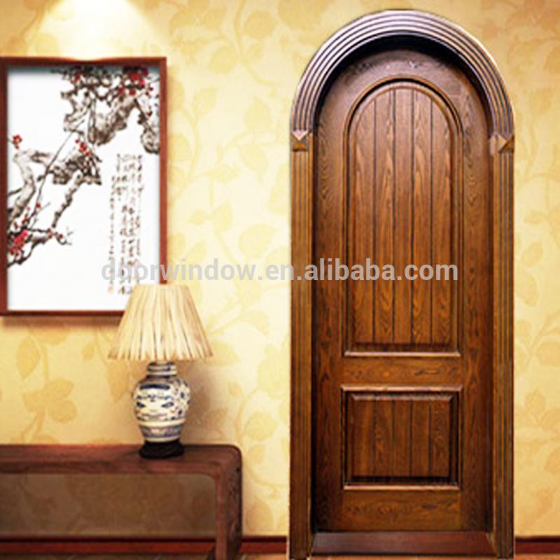 Doorwin 2021american imported red oak doors wooden Plain Panel Luxury house Bedroom Interior Wooden Door by Doorwin