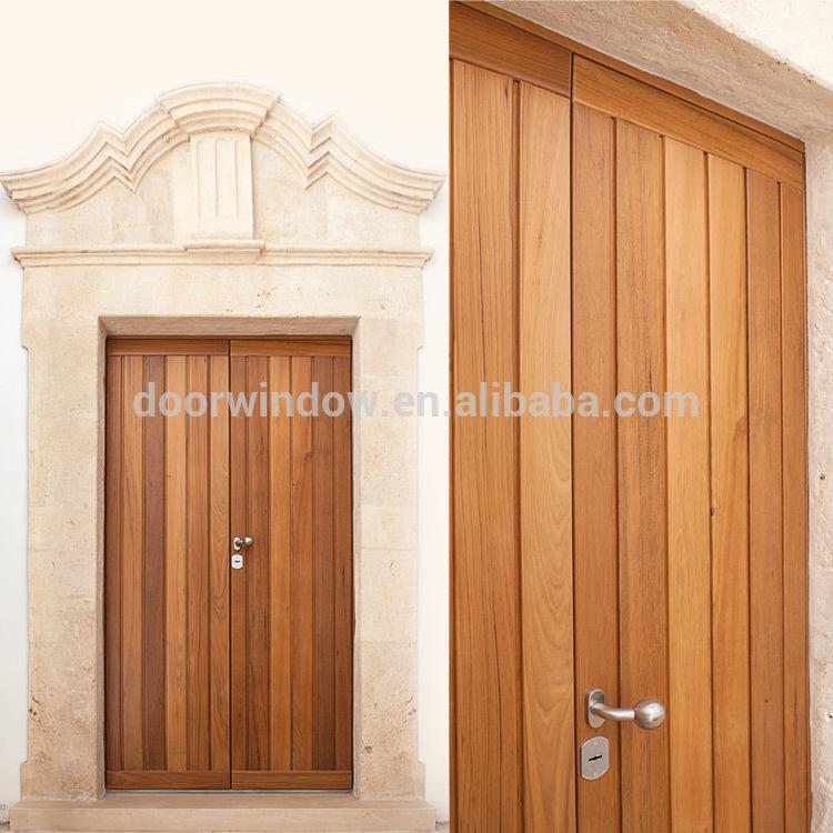Doorwin 2021antique main door design China market teak wood double entry doorby Doorwin
