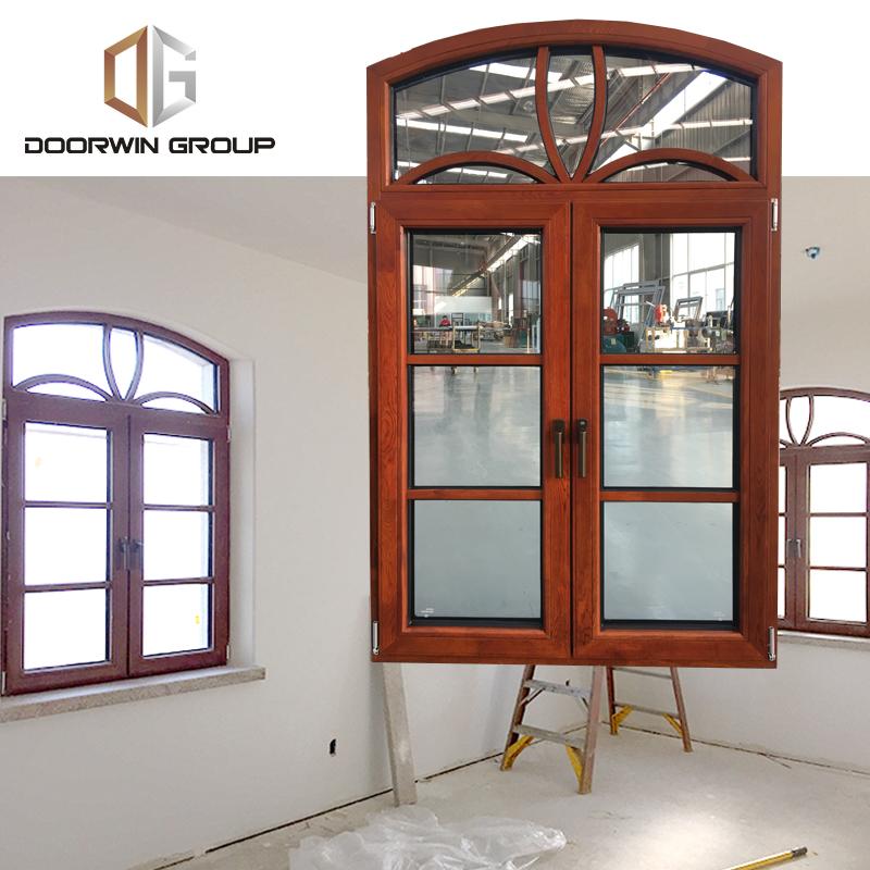 Doorwin 2021arched casement French window with grill design
