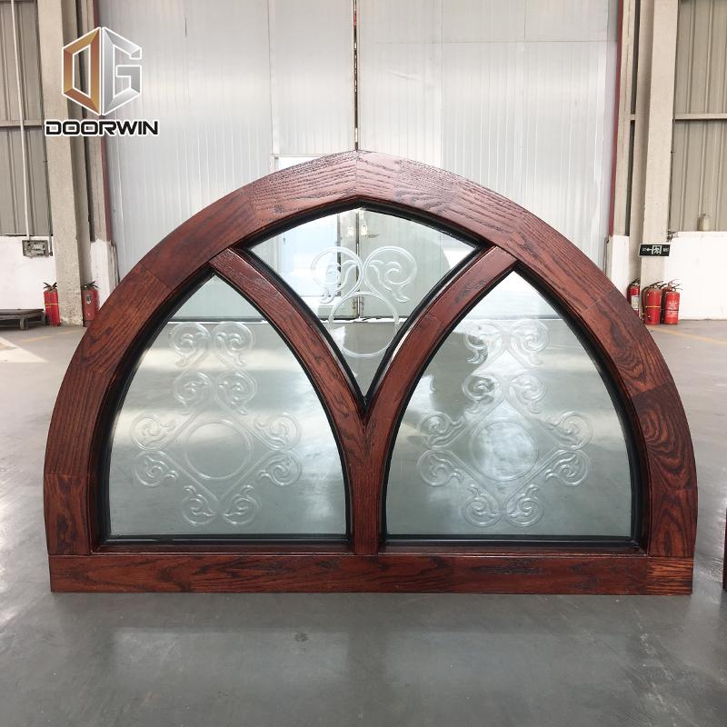Doorwin 2021arched fixed transom windows with carved glass