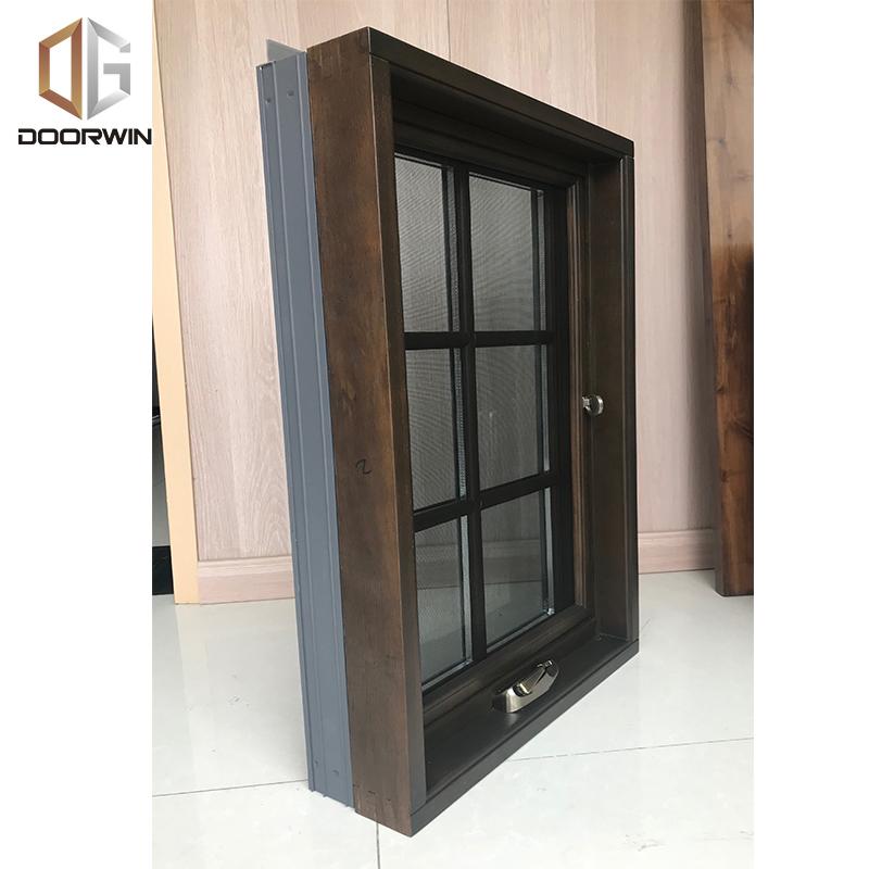 DOORWIN 2021Non finger-jointed timber frame with powder coated aluminum cladding crank open window