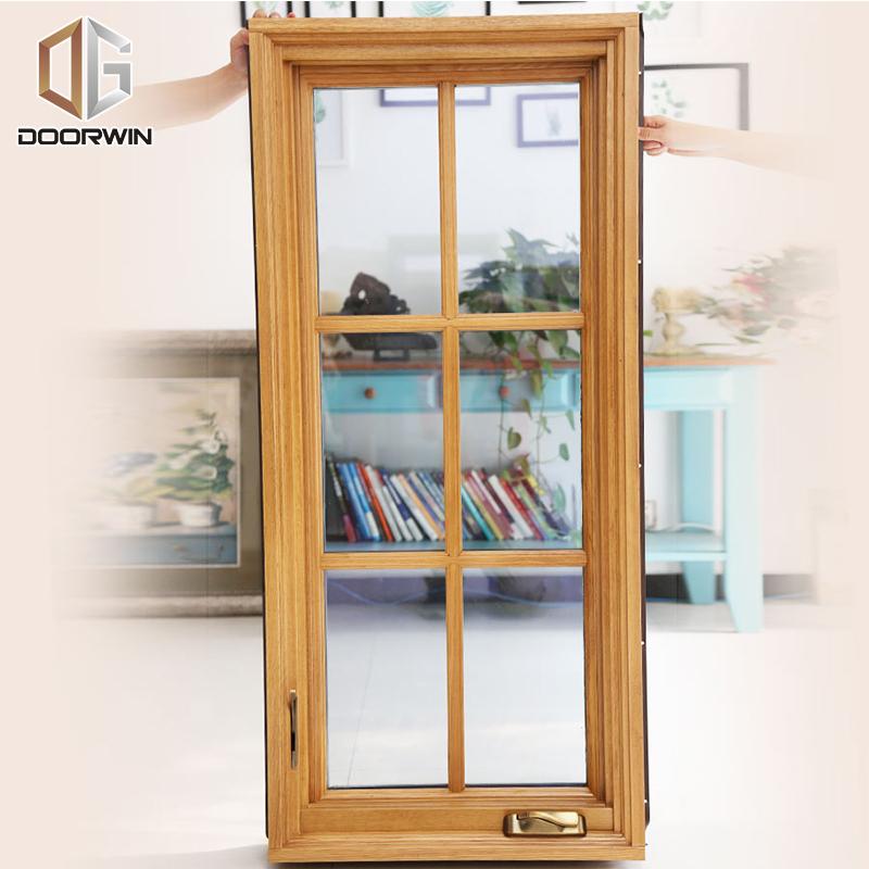 DOORWIN 2021Non finger-jointed timber frame with powder coated aluminum cladding crank open window