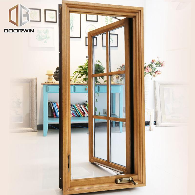 DOORWIN 2021Non finger-jointed timber frame with powder coated aluminum cladding crank open window