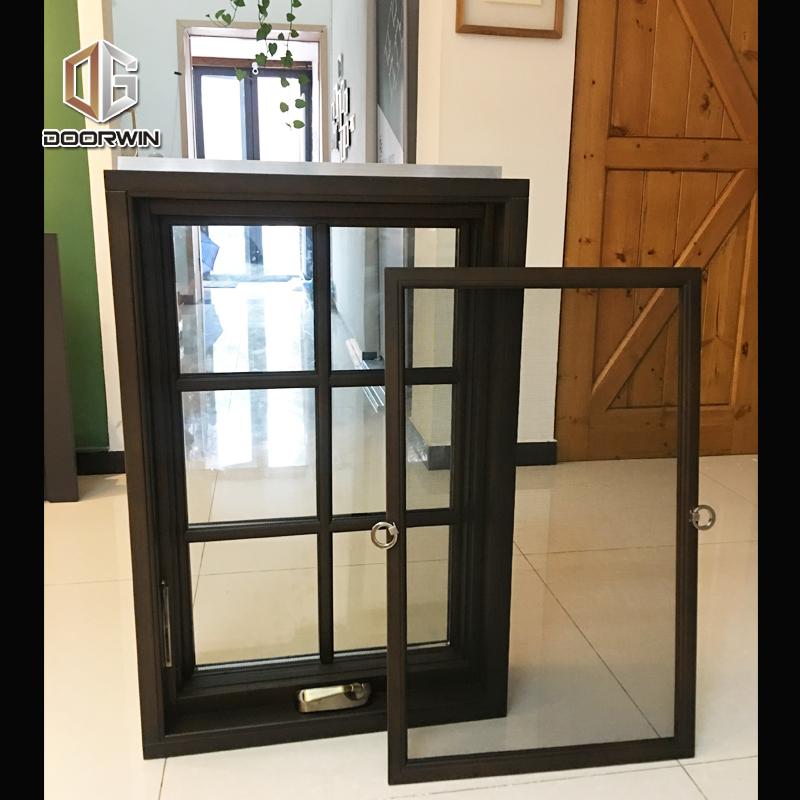 DOORWIN 2021Non finger-jointed timber frame with powder coated aluminum cladding crank open window