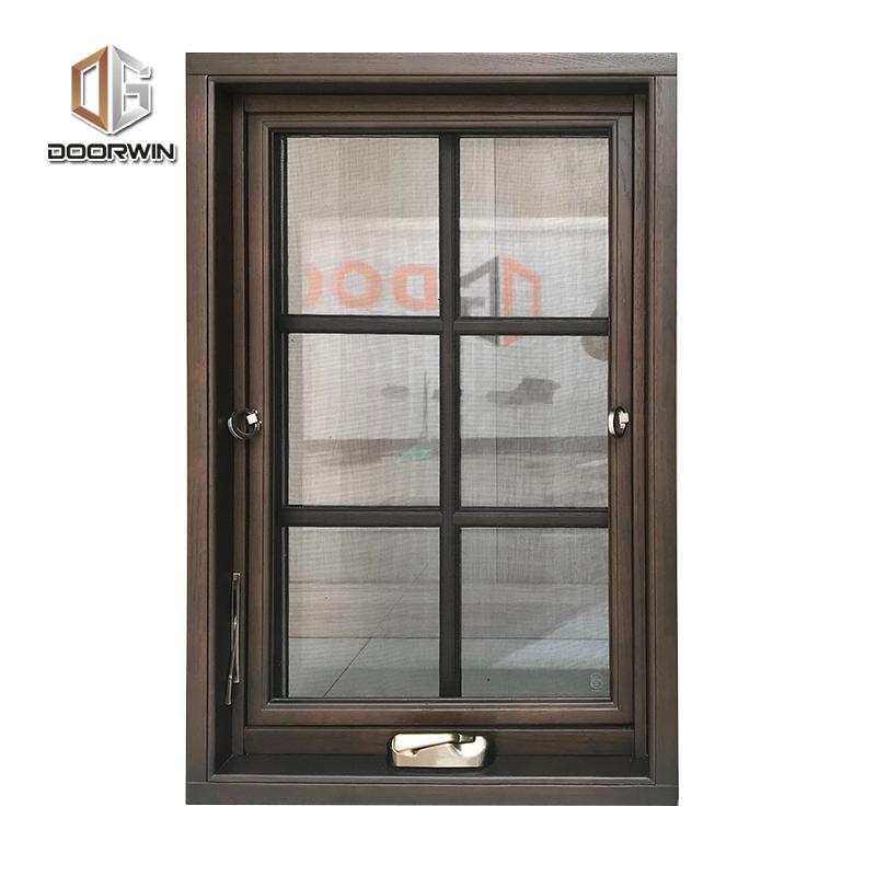 DOORWIN 2021Non finger-jointed timber frame with powder coated aluminum cladding crank open window