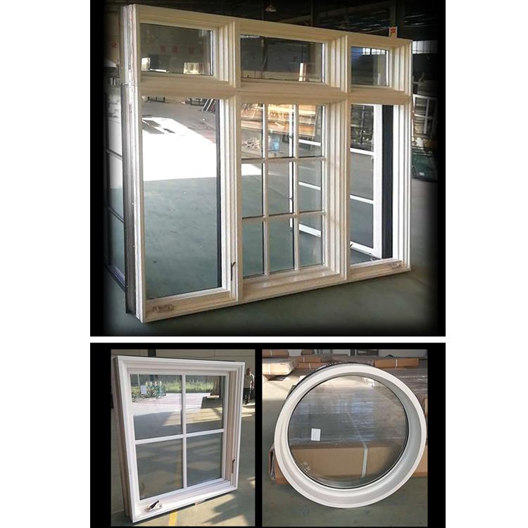 DOORWIN 2021crank open window white color with fixed window grilles