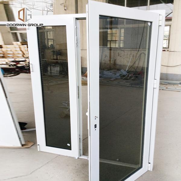 Doorwin 2021-aluminum French outward opening window with reflective glass