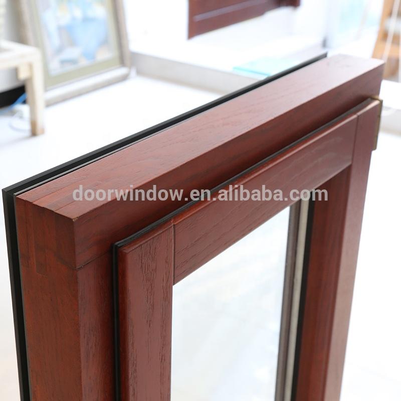 DOORWIN 2021make to order wooden window frames design window door with double glass by Doorwin