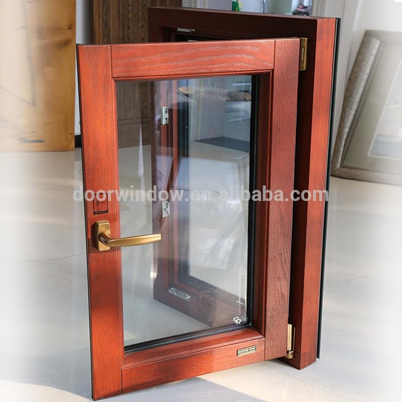 DOORWIN 2021make to order wooden window frames design window door with double glass by Doorwin