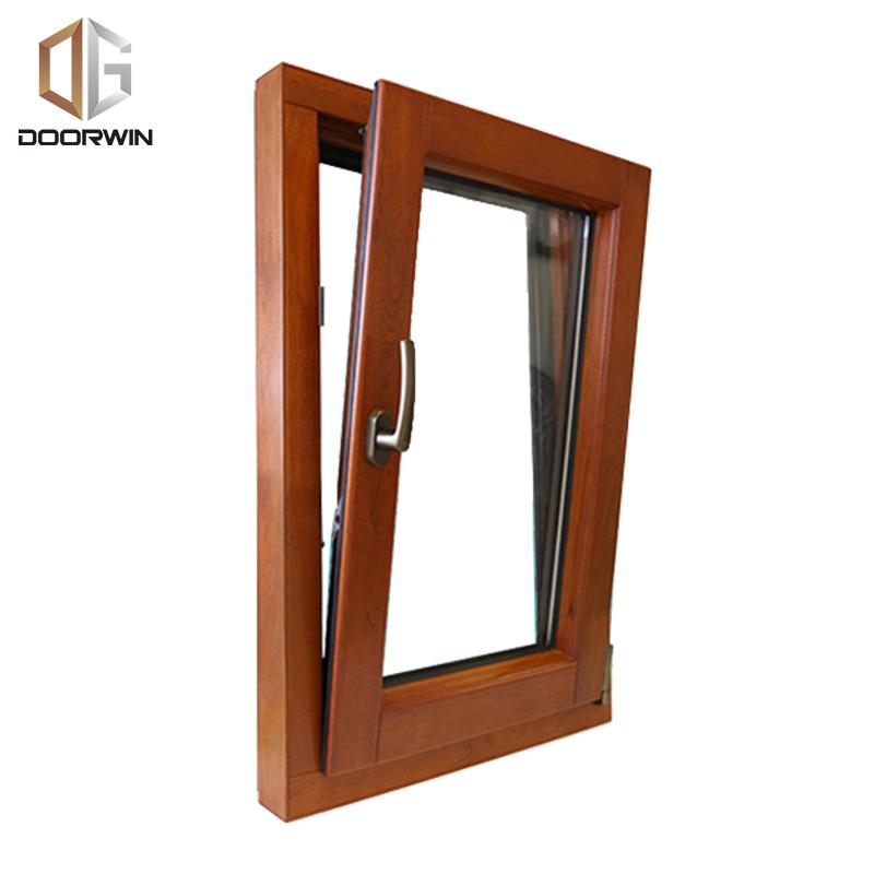 DOORWIN 2021HOT SALE TILT TURN WINDOW OAK WOOD WITH EXTERIOR ALUMINUM CLADDING