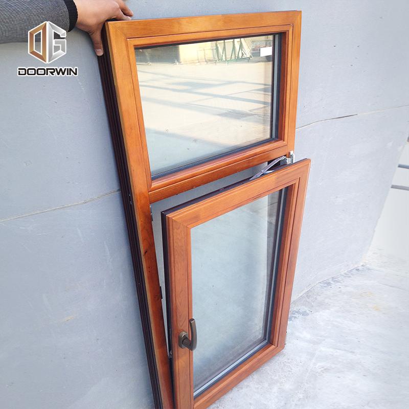 DOORWIN 2021Made in China Latest Design Inside Open Aluminum Clad Wood 3 Glass Solid Wooden Tilt And Turn Casement Windows DOORWIN ELEVATE SERIES