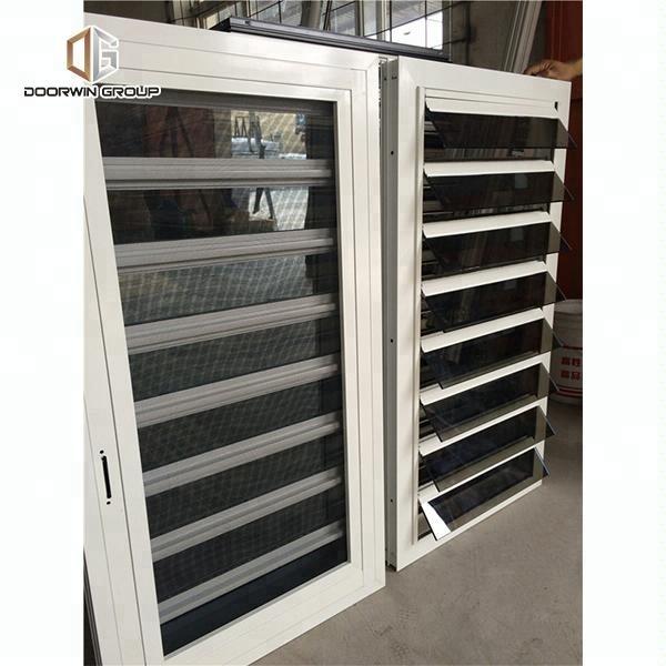 DOORWIN 2021plantation shutters casement windows glass louver window by Doorwin on Alibaba