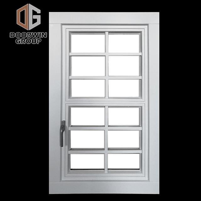 DOORWIN 2021White stain finish color casement window with decorative grille