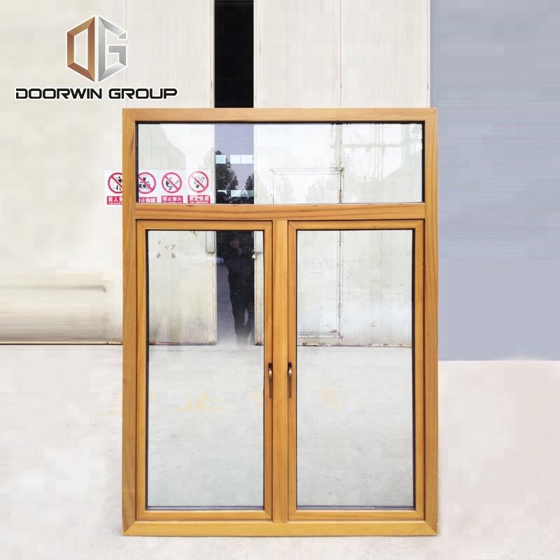 DOORWIN 2021teak wood aluminum French window by Doorwin on Alibaba