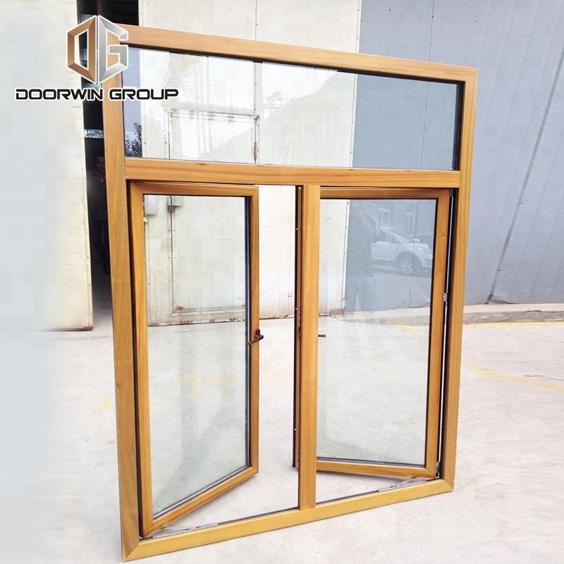 DOORWIN 2021teak wood aluminum French window by Doorwin on Alibaba