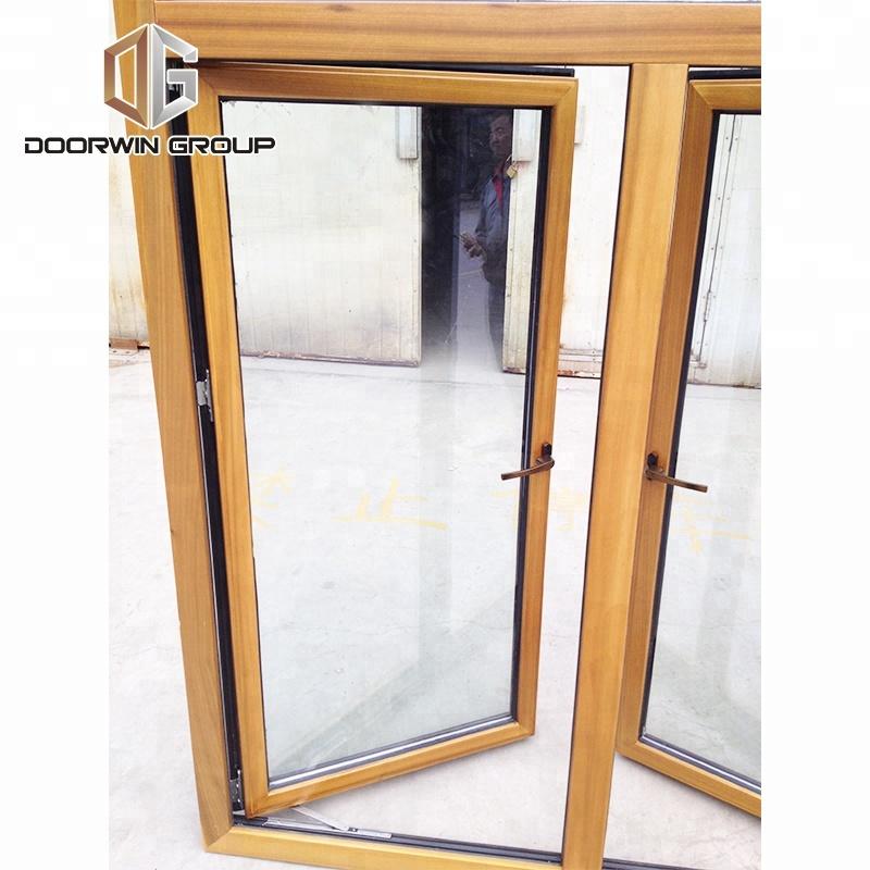 DOORWIN 2021teak wood aluminum French window by Doorwin on Alibaba