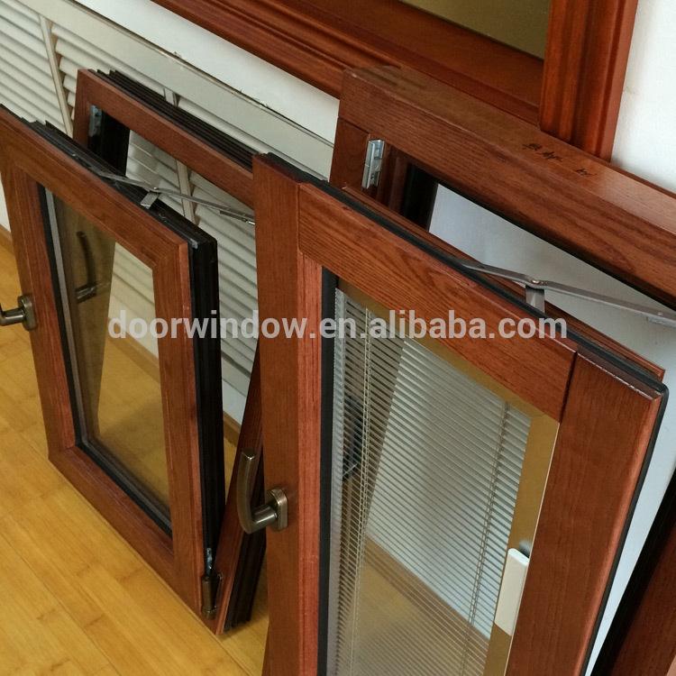 DOORWIN 2021thermal break aluminum wood 3x4 tilt turn windows with built in blinds by Doorwin on Alibaba