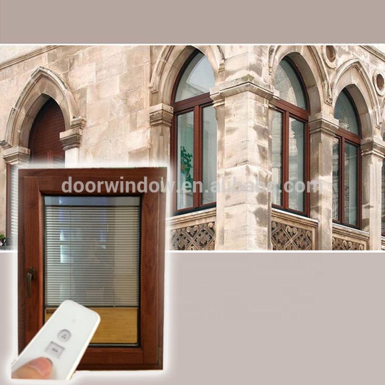 DOORWIN 2021thermal break aluminum wood 3x4 tilt turn windows with built in blinds by Doorwin on Alibaba