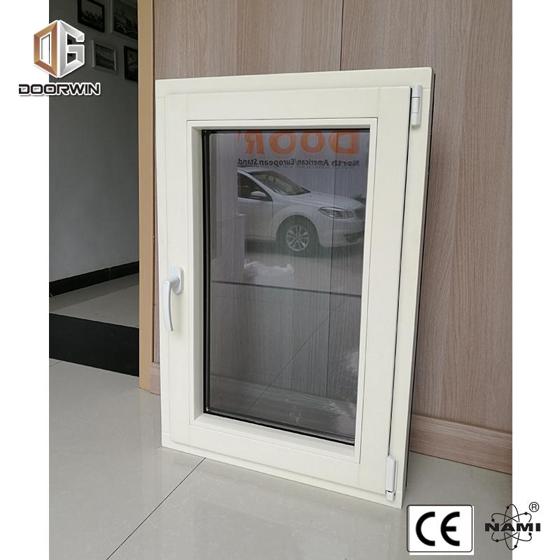 DOORWIN 2021WHITE OAK WOOD TILT TURN WINDOW WITH EXTERIOR ALUMINUM CLADDING