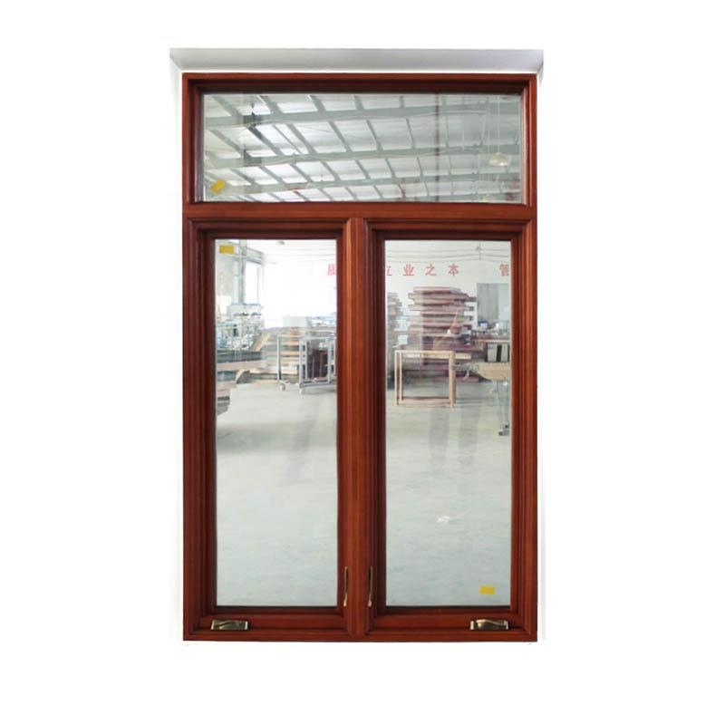 DOORWIN 2021usa nrfc certified 2 panel glass wood crank windows by Doorwin on Alibaba