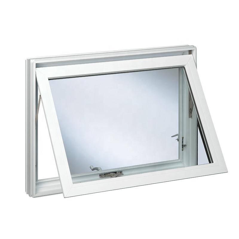 DOORWIN 2021white stain wood aluminum asian style double glazing good sealed awning windows made by china factory