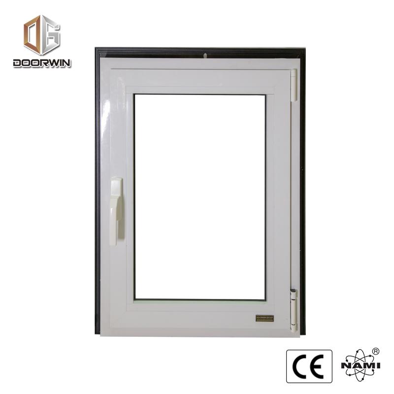 DOORWIN 2021Thermal break aluminum white powder coating finishing tilt turn window