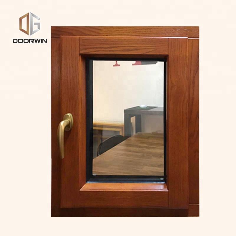 DOORWIN 2021wood aluminum double casement window hurricane resistance impact and door