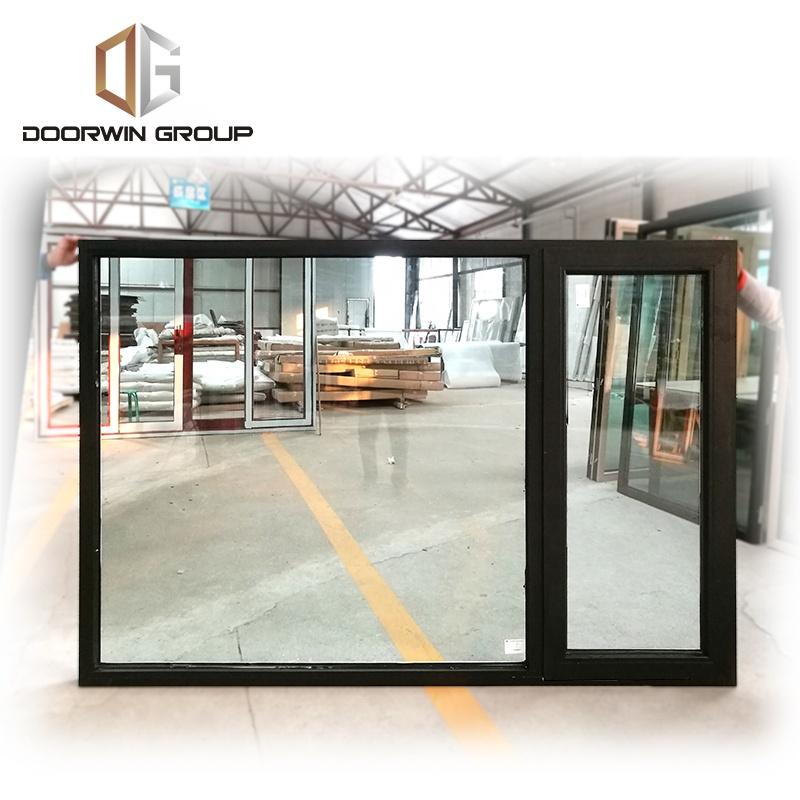 DOORWIN 2021wood color french outward swing casement windows made in China factory