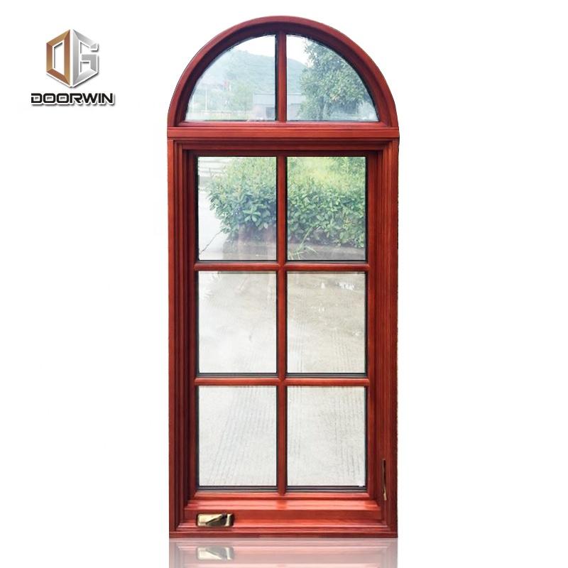 DOORWIN 2021wooden aluminum arched shaped round window for sale by Doorwin